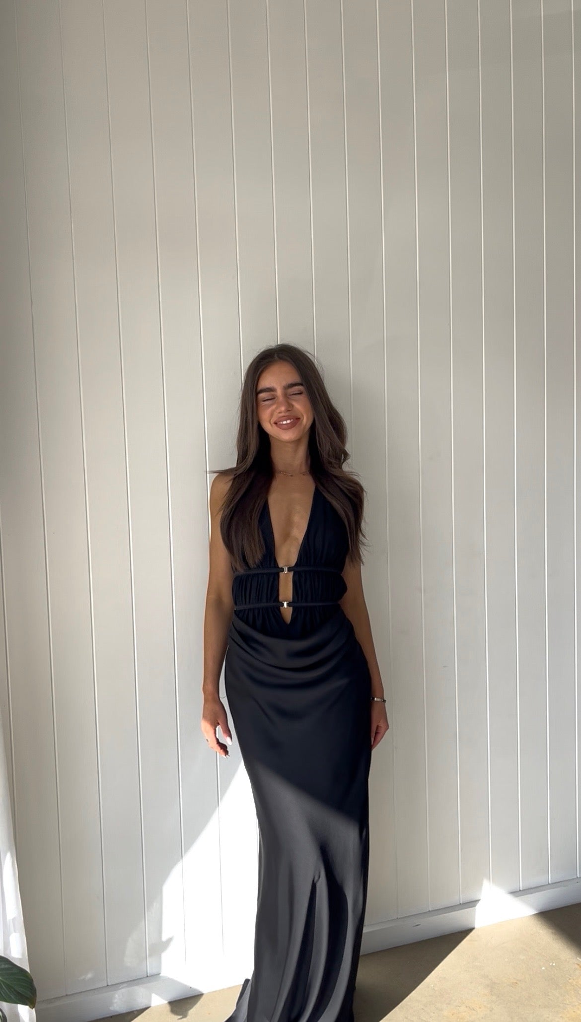 Misha 'Celine' Maxi Dress in Black