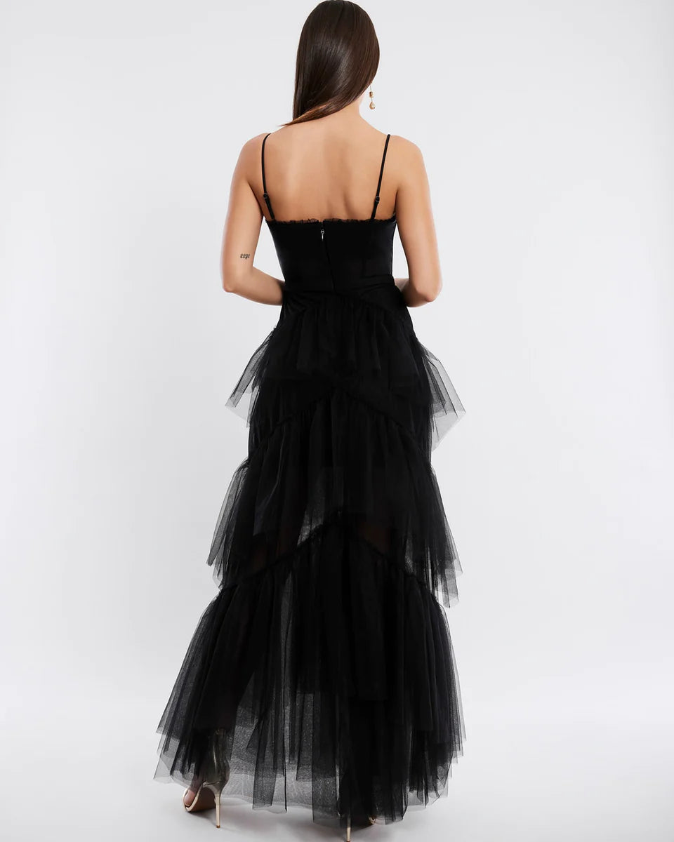 BCBGMAXAZRIA 'Tulle' Gown