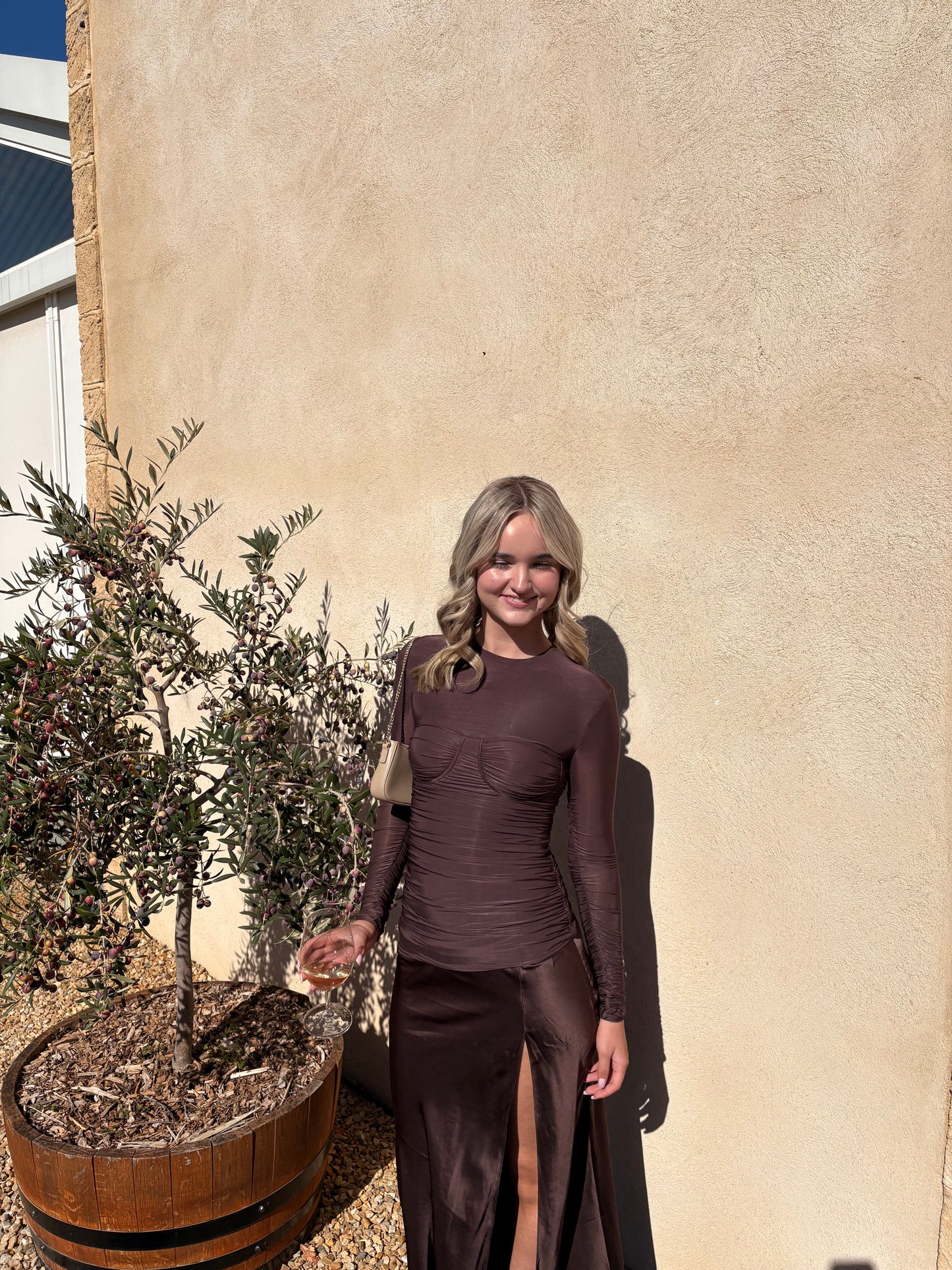 SIR Alessia Dress in Brown