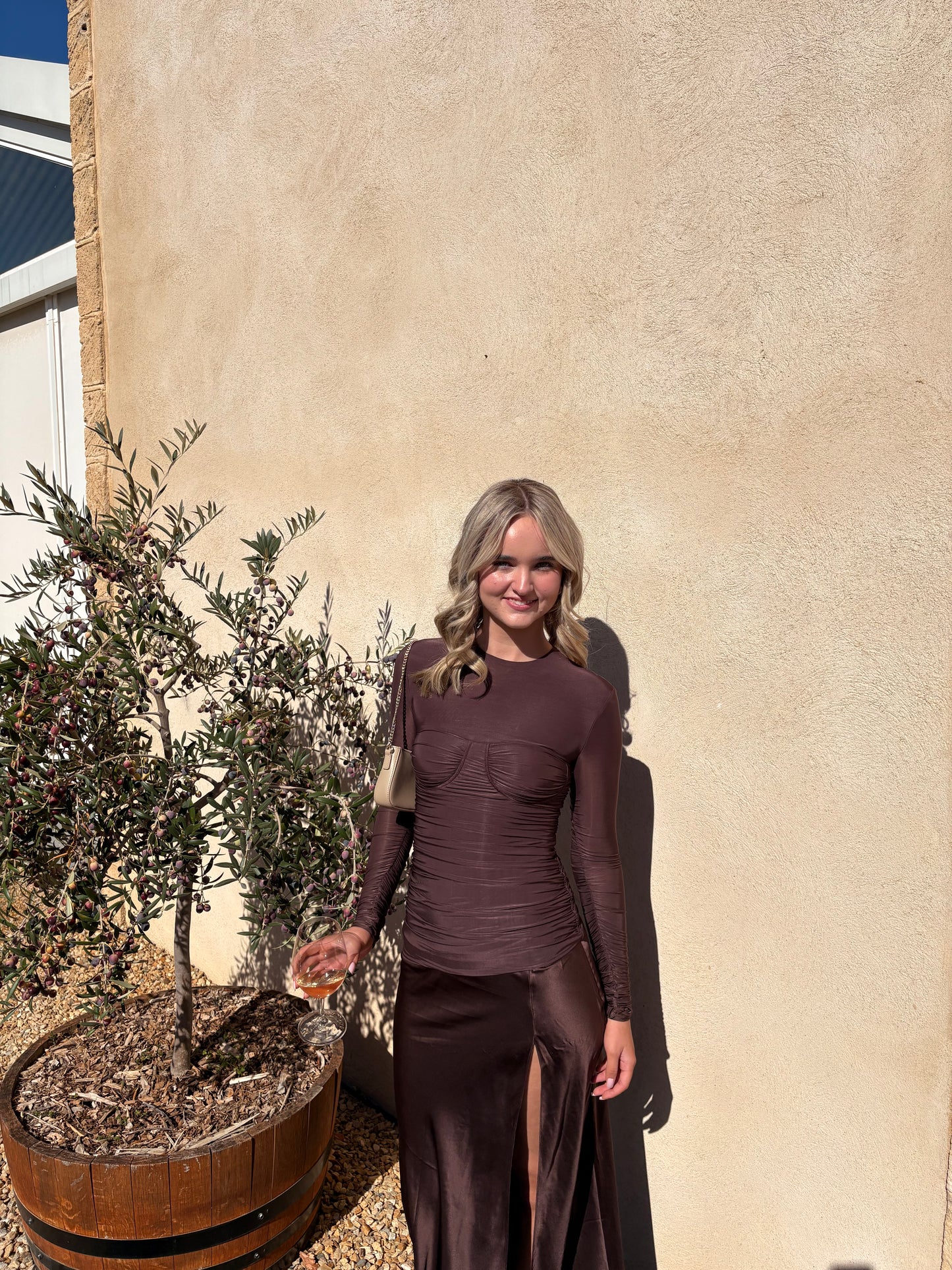 SIR Alessia Dress in Brown