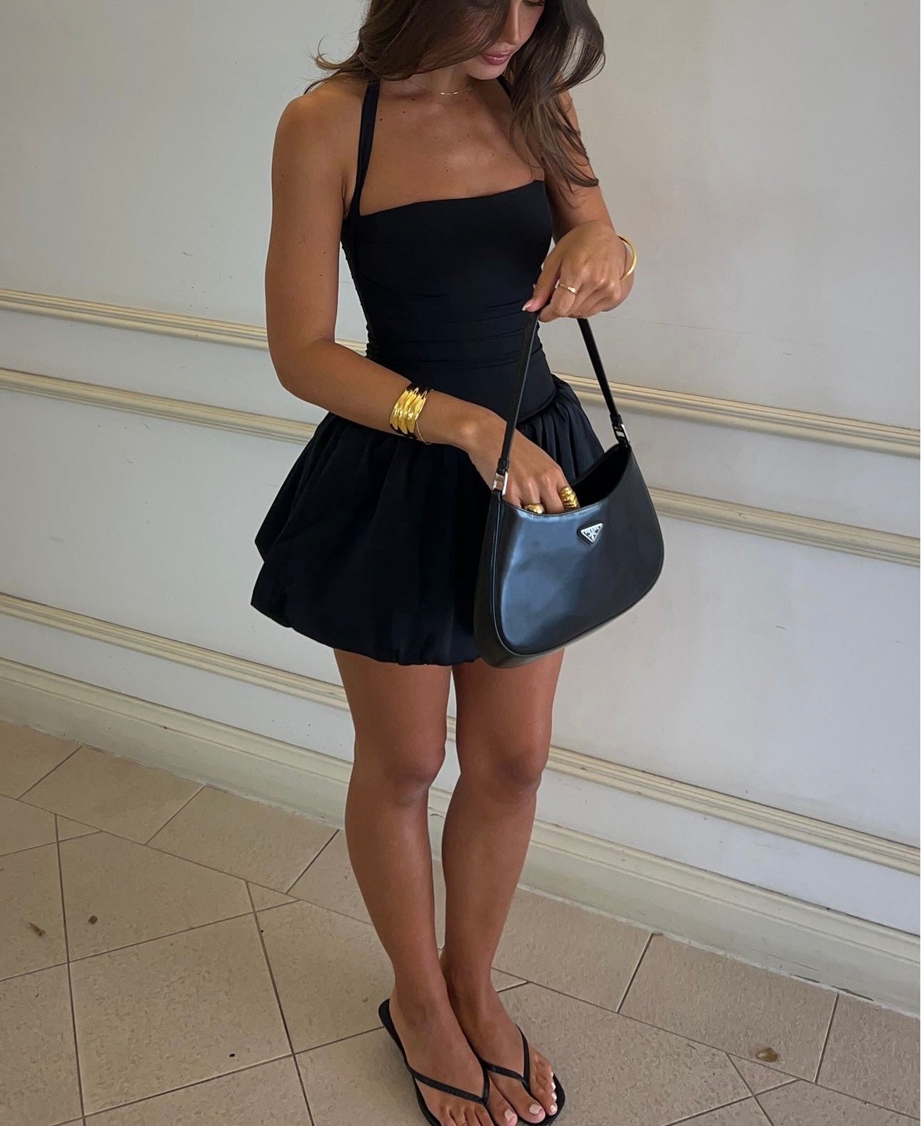 ‘Bubble Lace’ Mini In Black