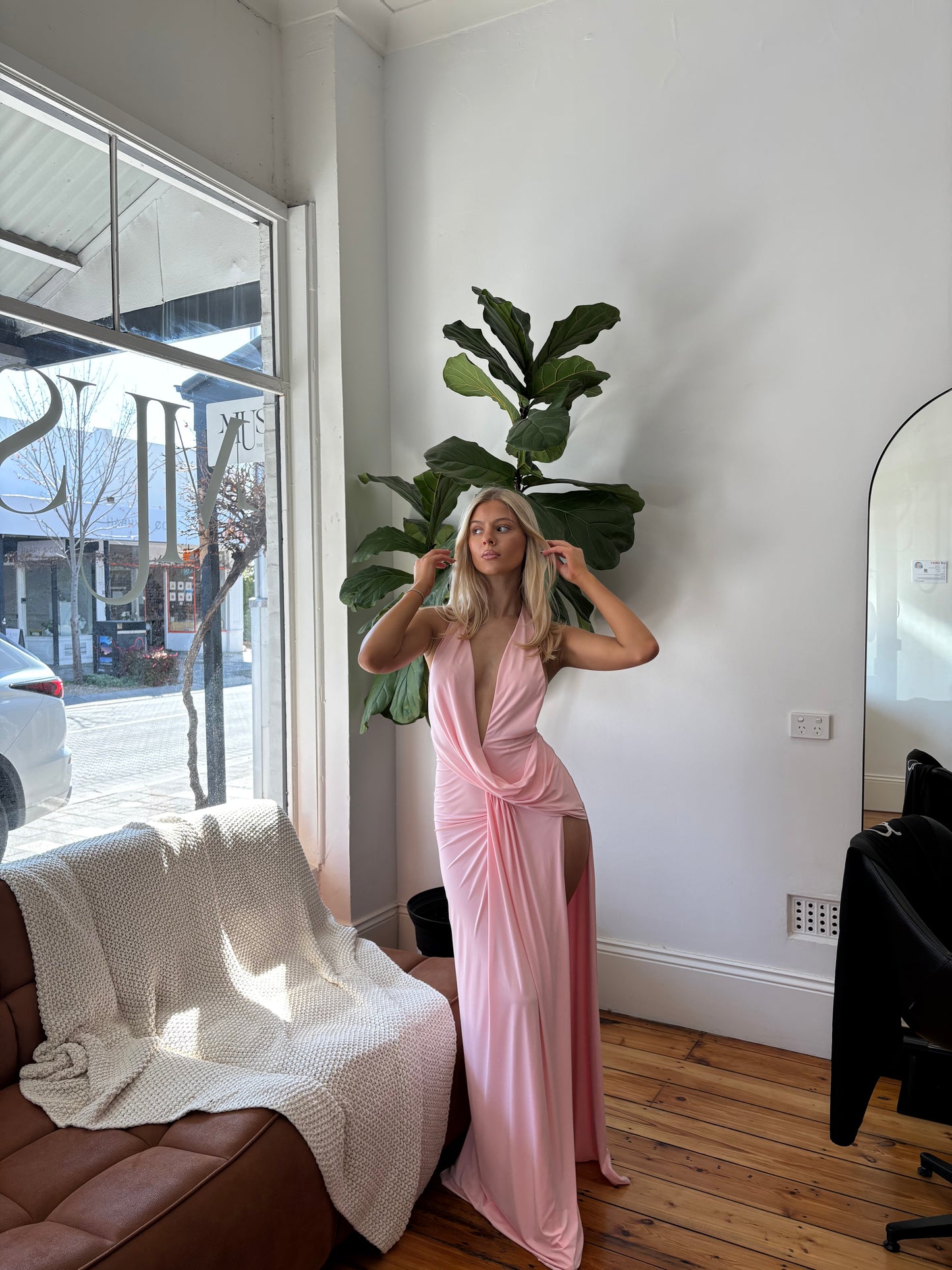 Natalie Rolt Winona Gown in Pink