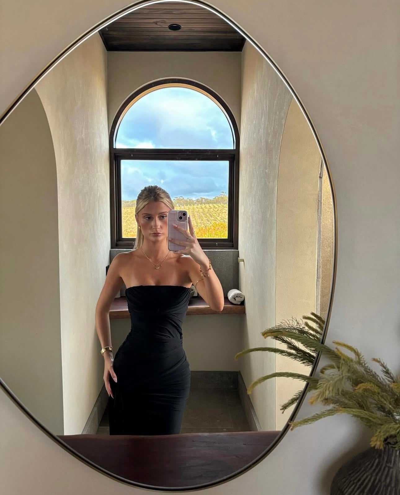 Natalie Rolt ‘Miranda’ Gown in Black