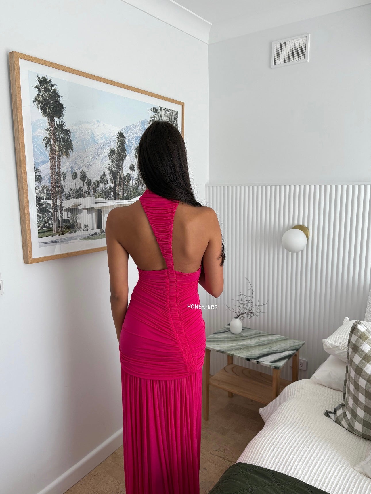 Christopher Esber ‘Orion’ Gown in Magenta