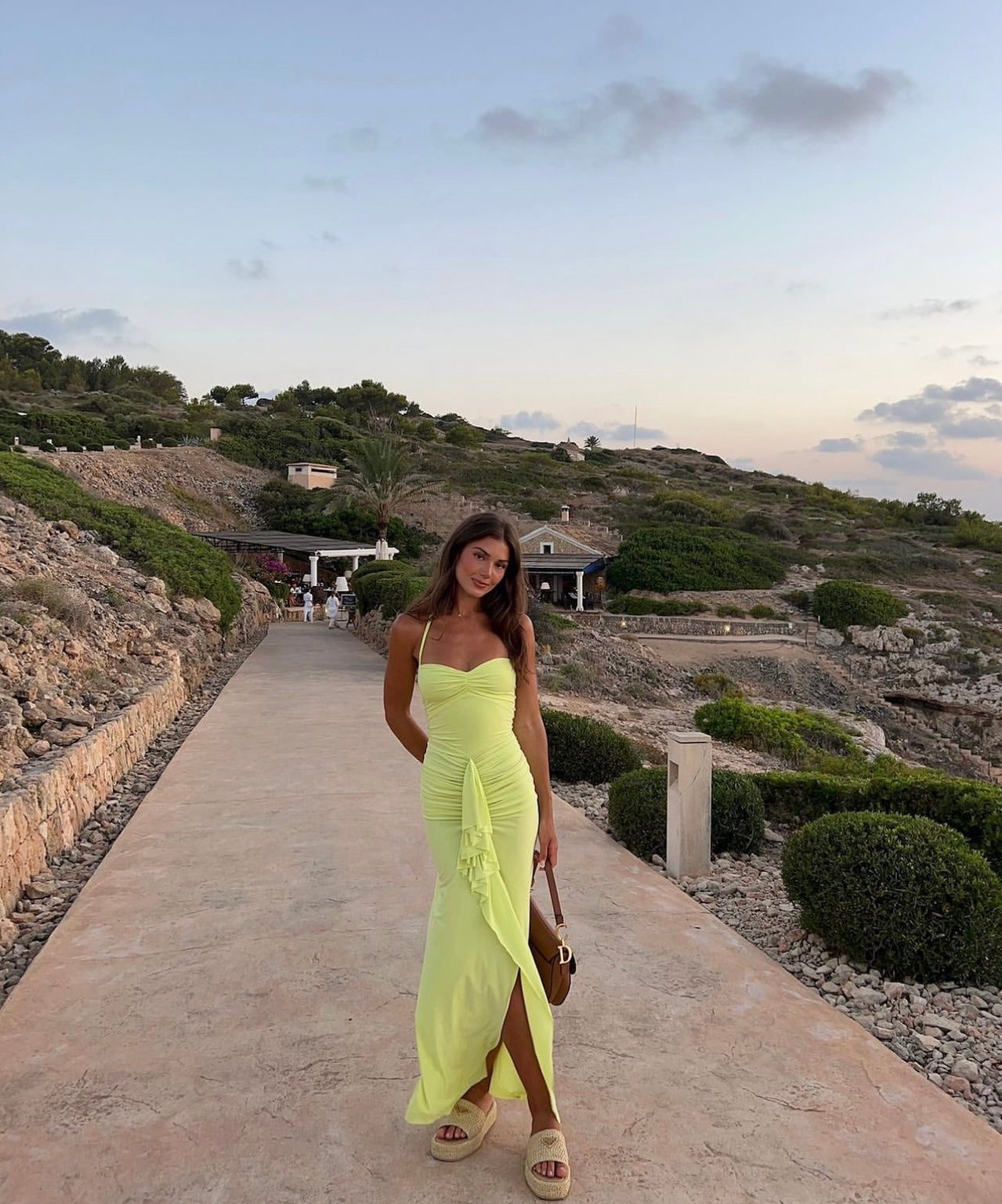 Natalie Rolt Shontae Gown in Citron Natalie Rolt Shontae Gown in Citron