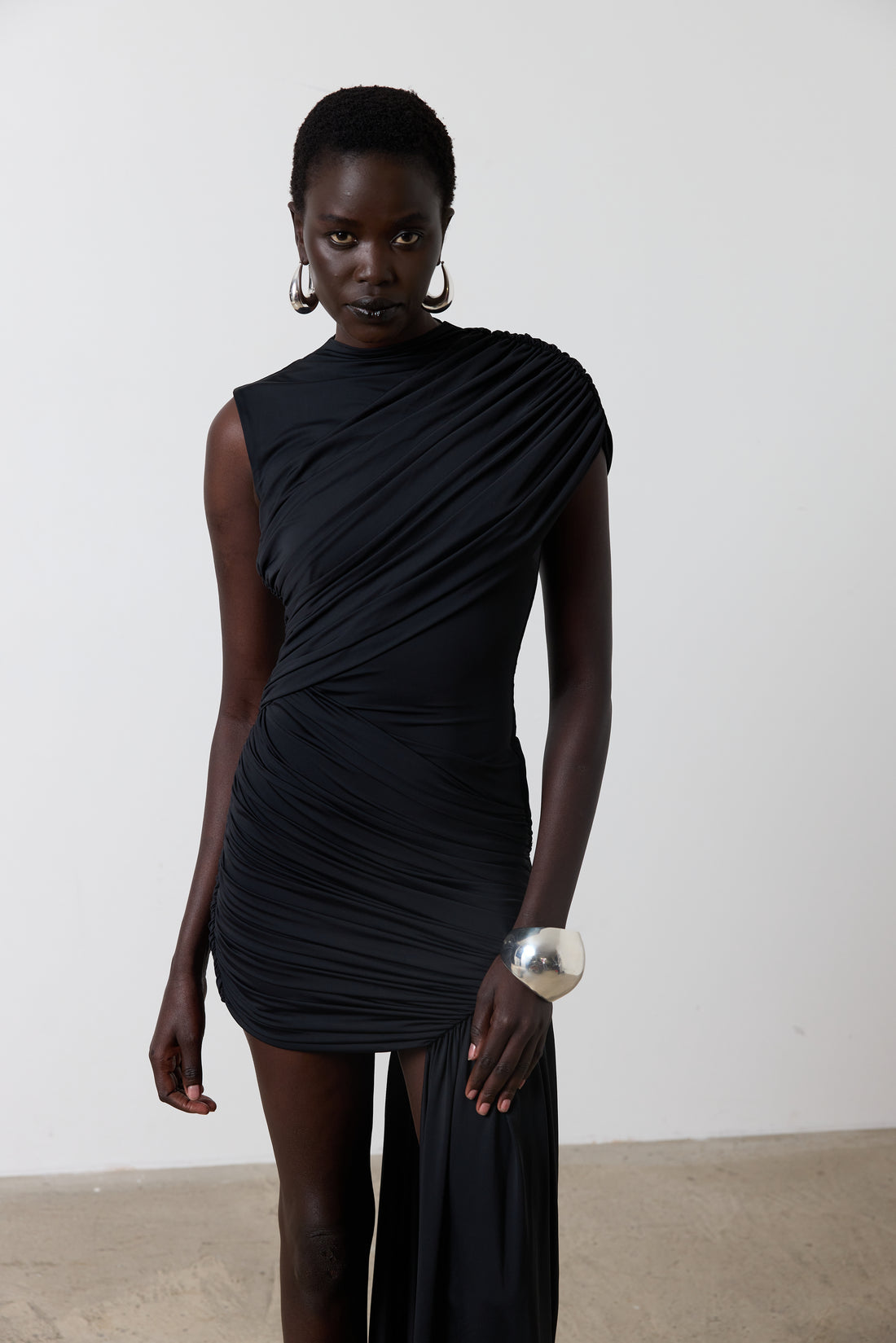 De La Vali Ravenna Mini Dress in Black