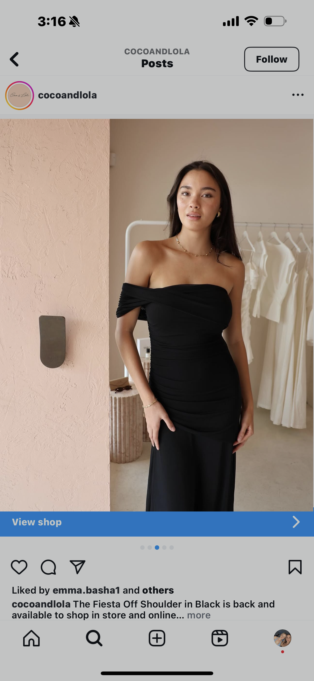 By Nicola ‘Fiesta’ Dress in Black