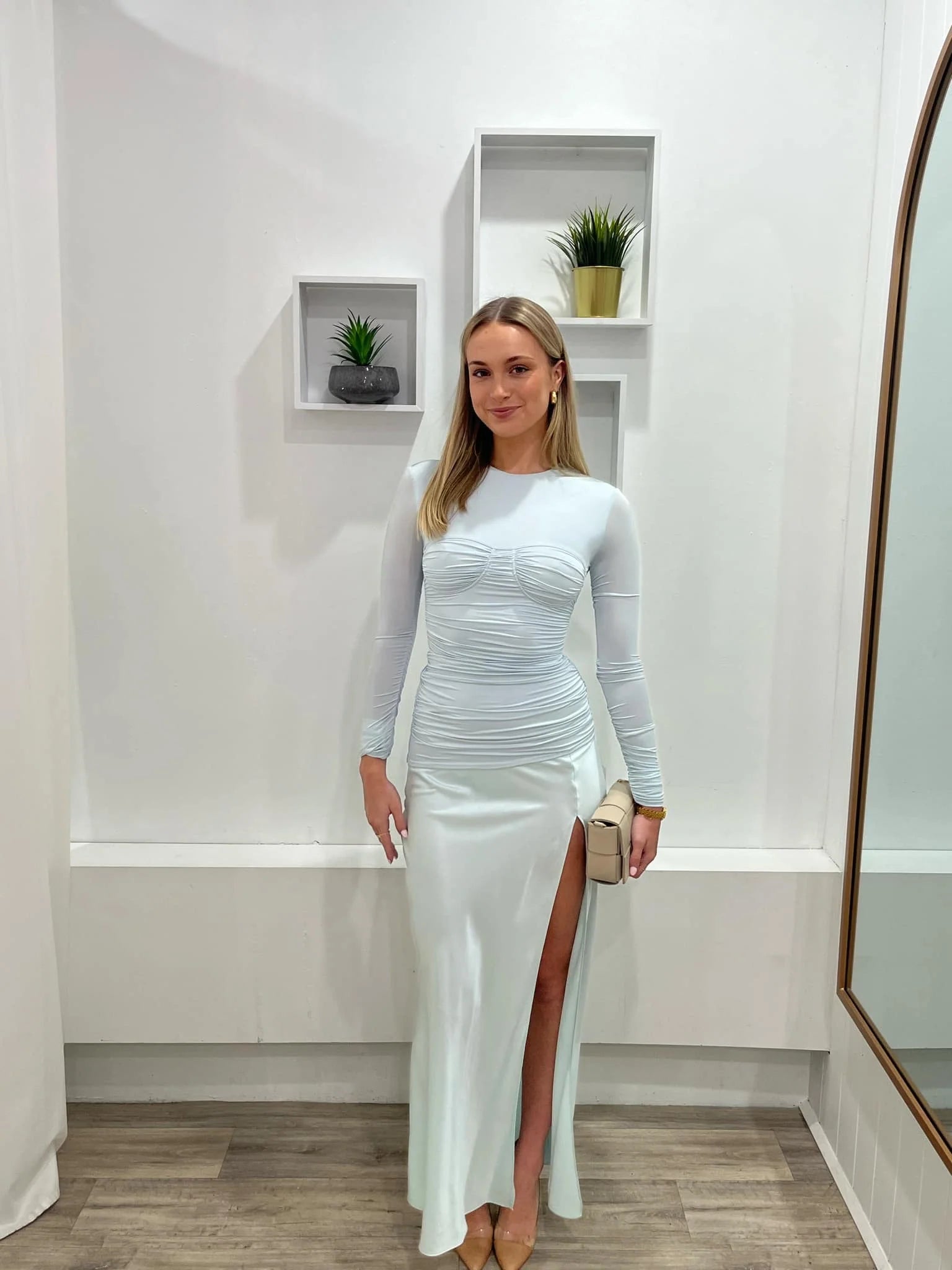 SIR Alessia Dress in Blue HONEY HIRE BOUTIQUE SIR Alessia Dress in Blue HONEY HIRE BOUTIQUE