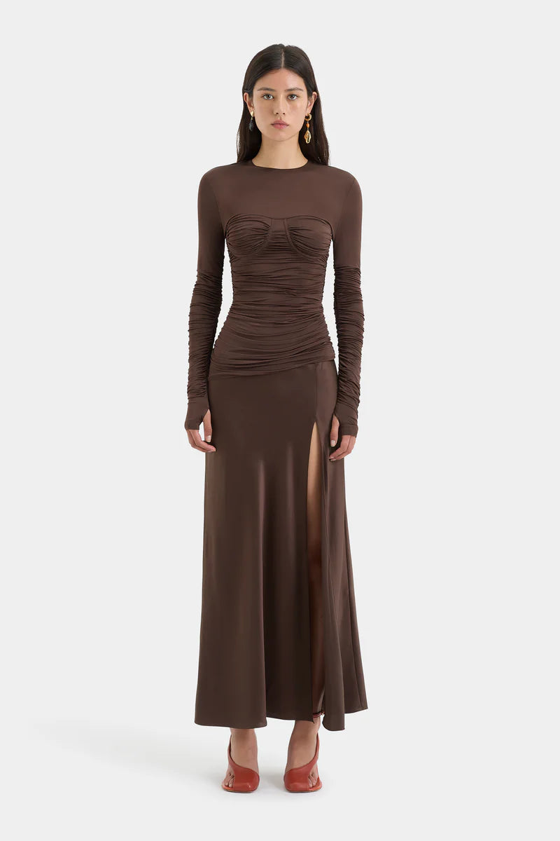 SIR Alessia Dress in Brown