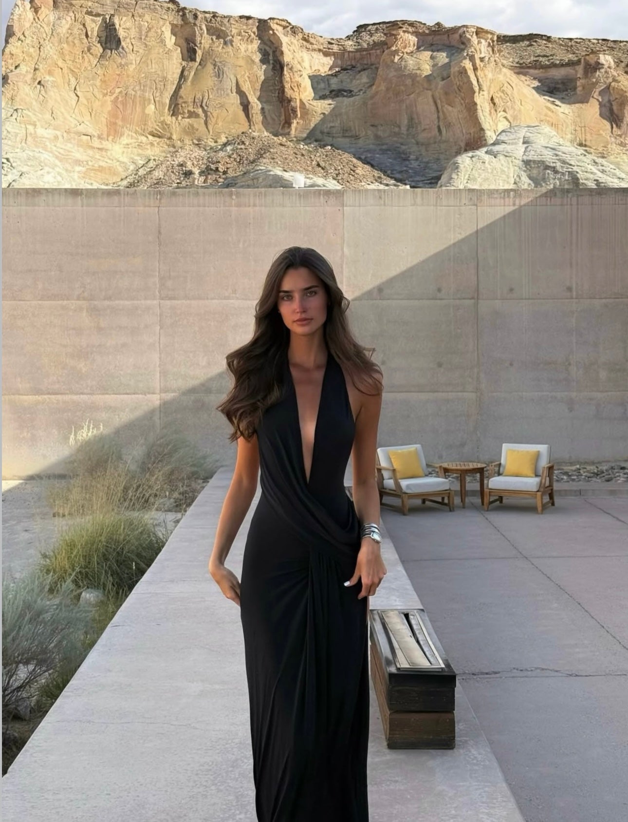 Natalie Rolt Winona Gown in Black