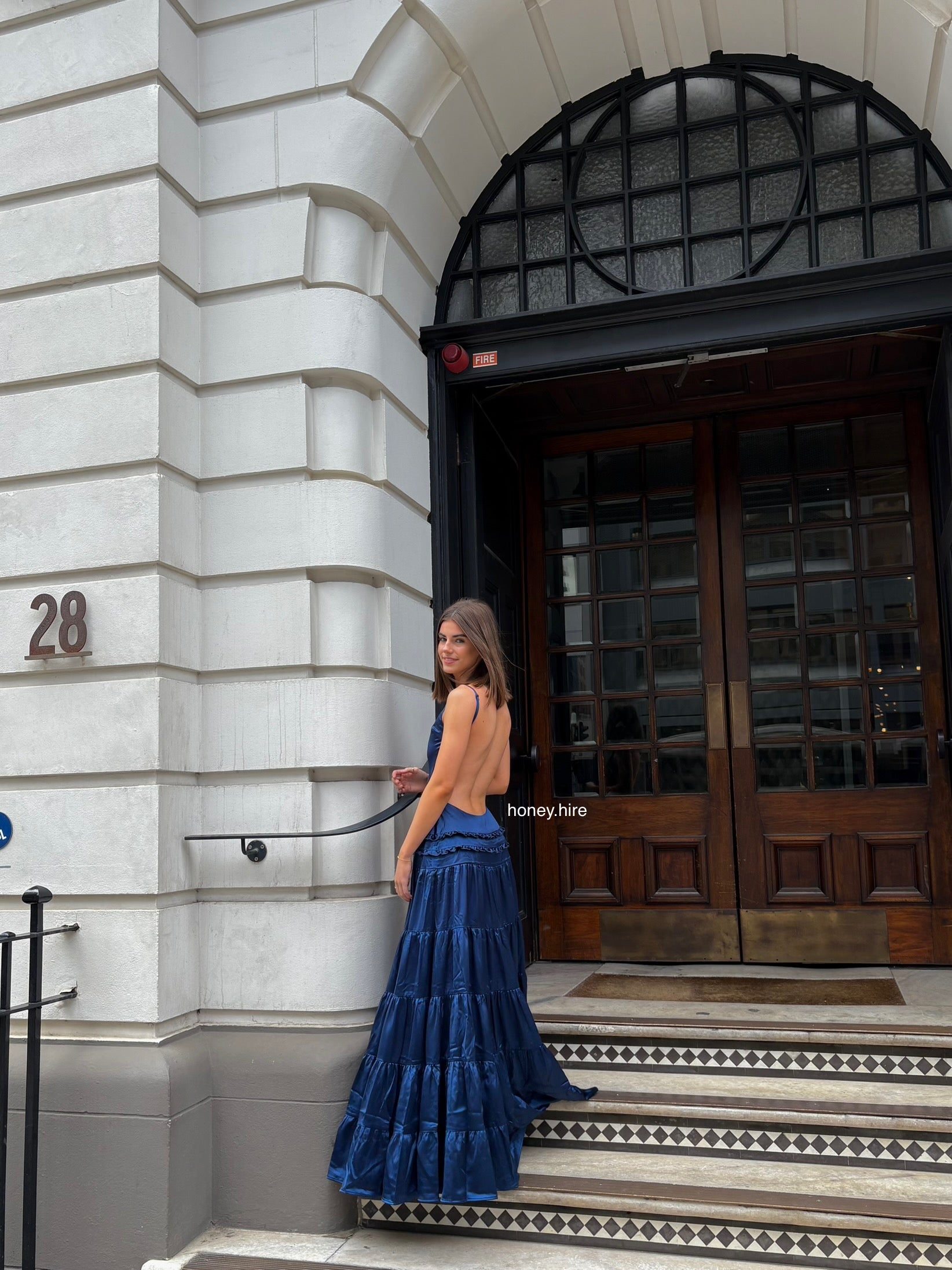 blue fire dress Blue Chiffon Tiered Mini Dress – Belle Rive Boutique