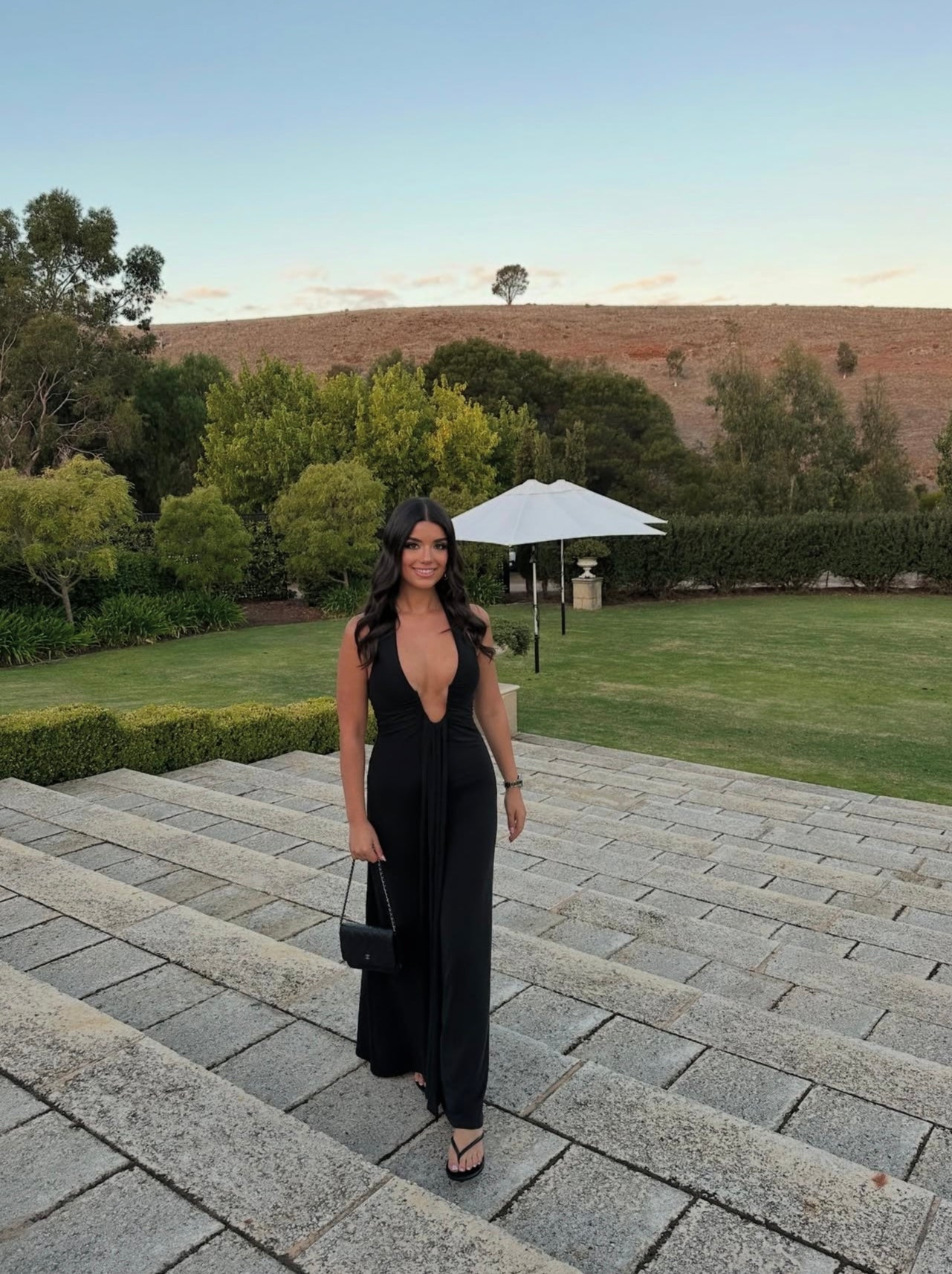 Misha ‘Jennifer Cupro’ Maxi Dress in Black