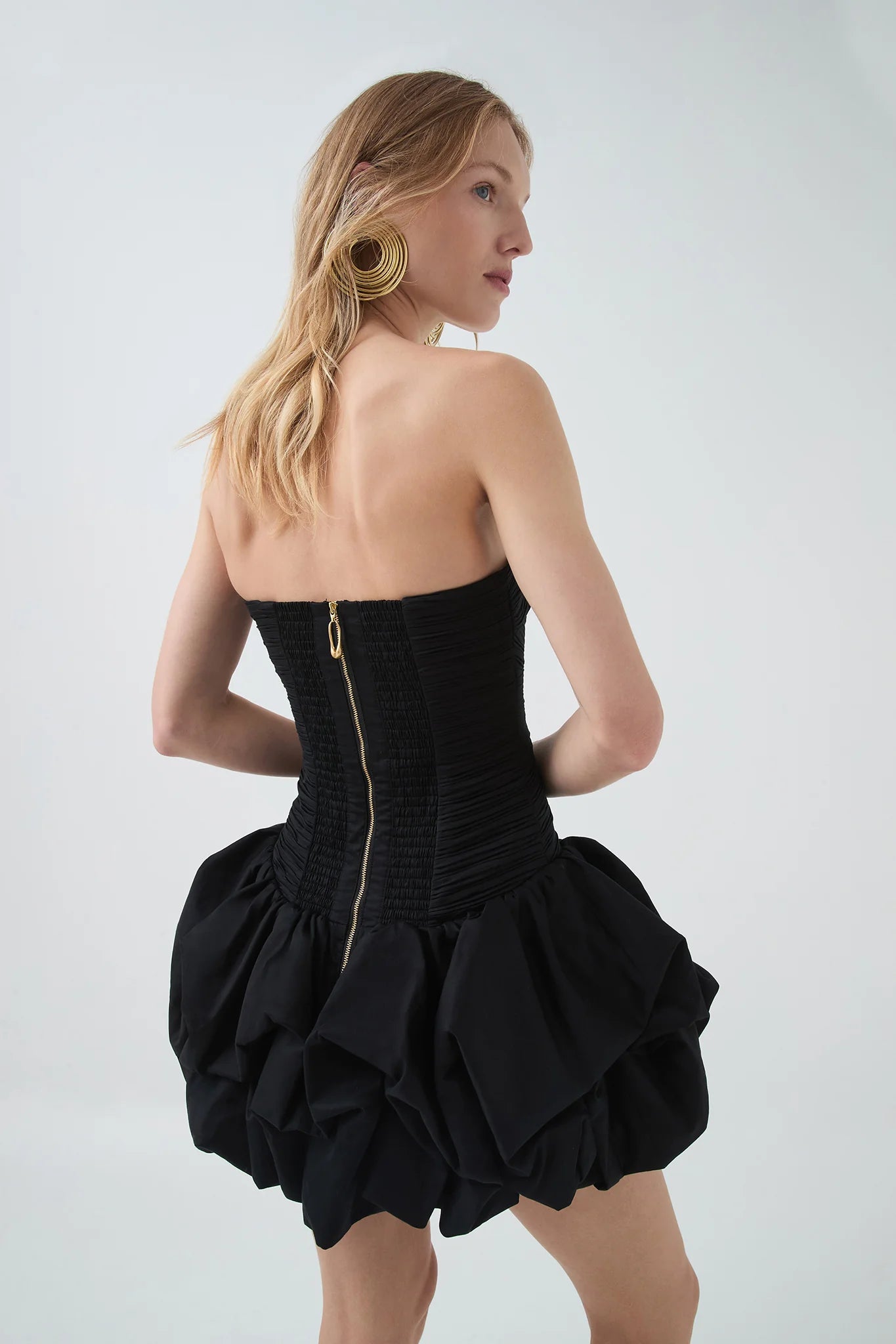 AJE Bubble Hem Mini in Black