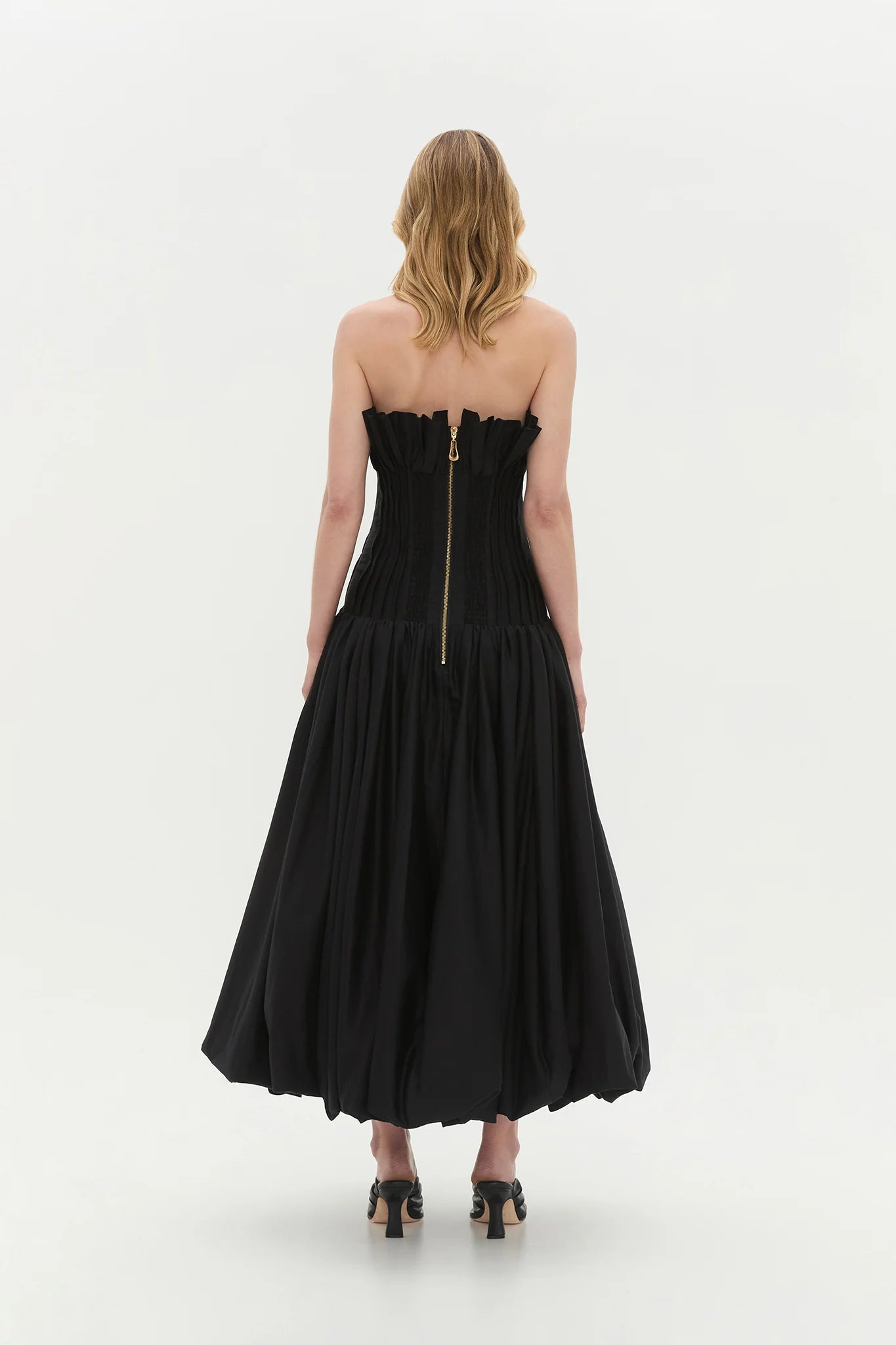 Aje Ivy Bubble Hem Gown