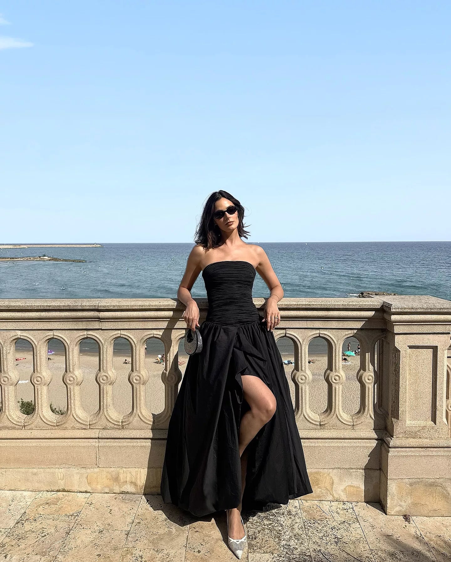 AJE Violette Bubble Hem Maxi BLACK AJE Violette Bubble Hem Maxi BLACK