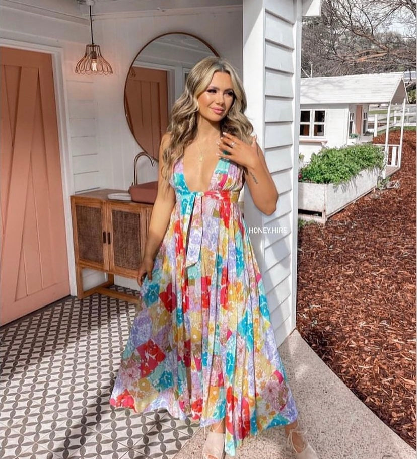 Zimmerman 'Bells Tie' Dress HONEY HIRE BOUTIQUE Zimmerman 'Bells Tie' Dress HONEY HIRE BOUTIQUE
