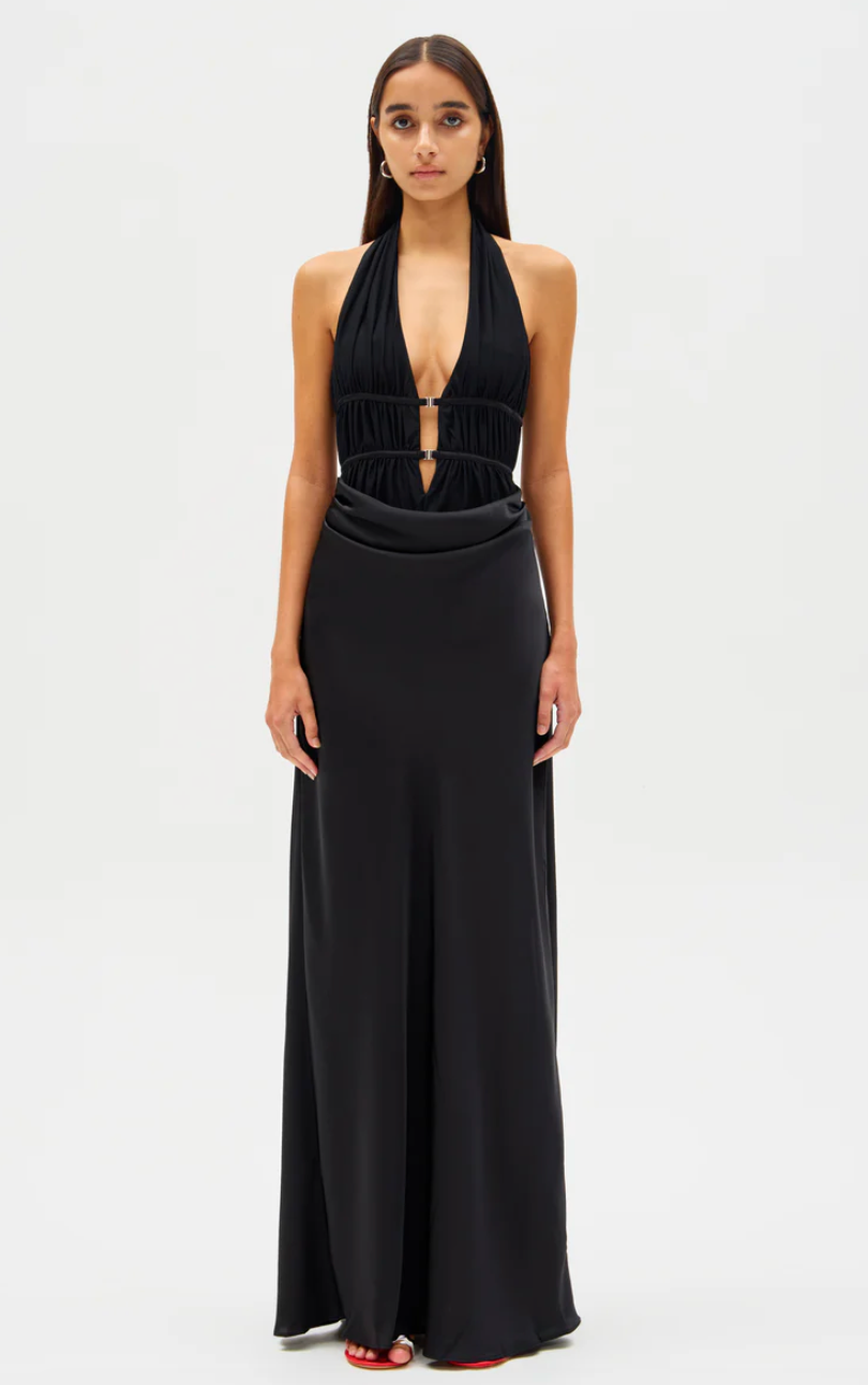 Misha 'Celine' Maxi Dress in Black
