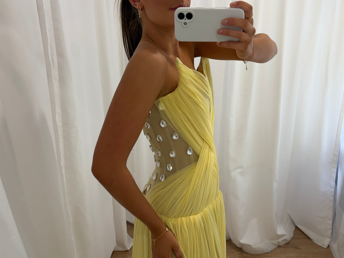 Oxa Couture Aurelia Gown in Yellow