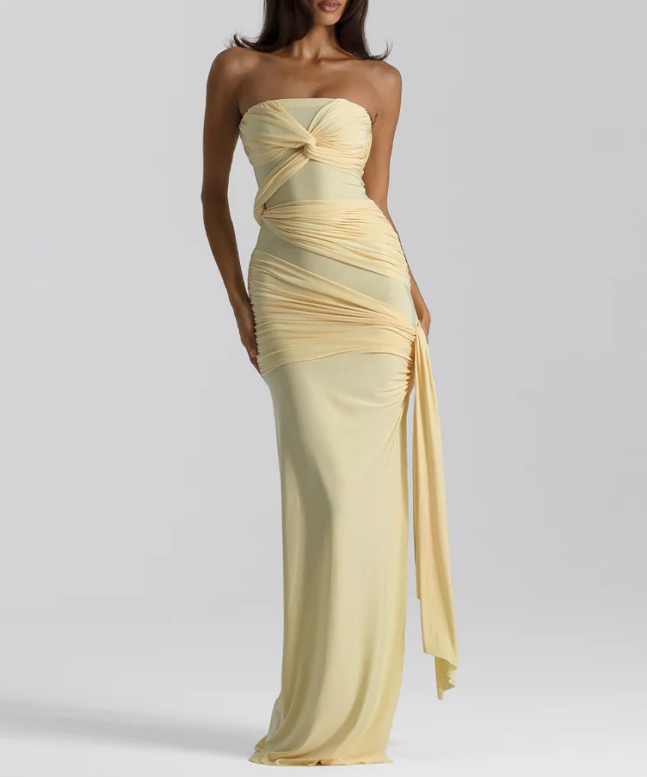 Natalie Rolt Miranda Gown in Lemon