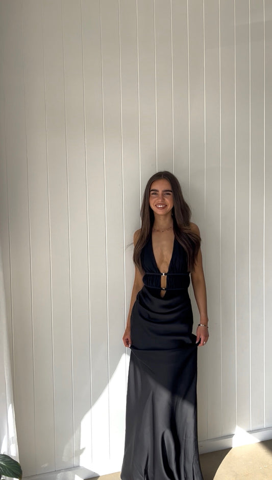 Misha 'Celine' Maxi Dress in Black