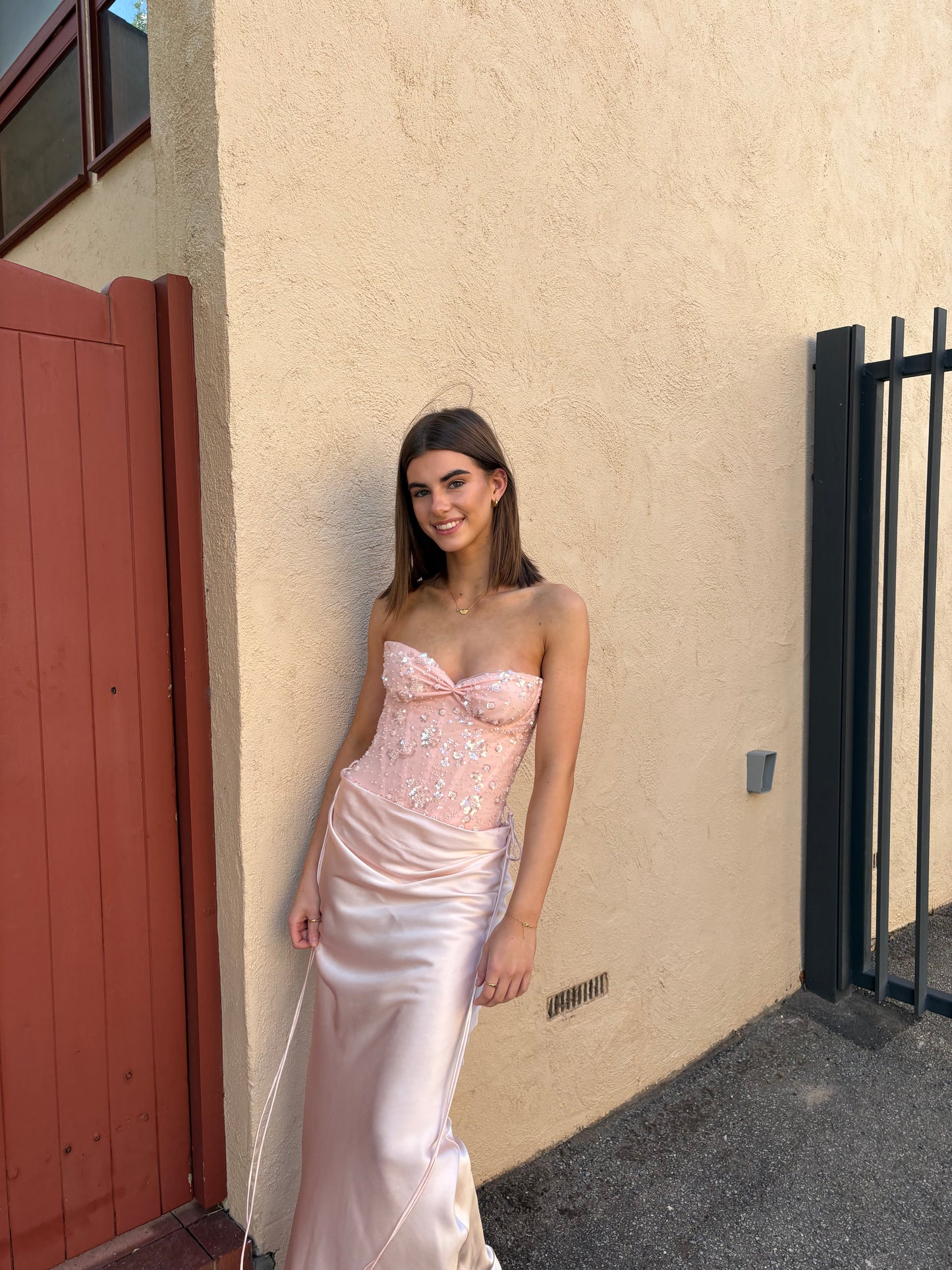 Natalie Rolt Verity Set in Pink Maxi