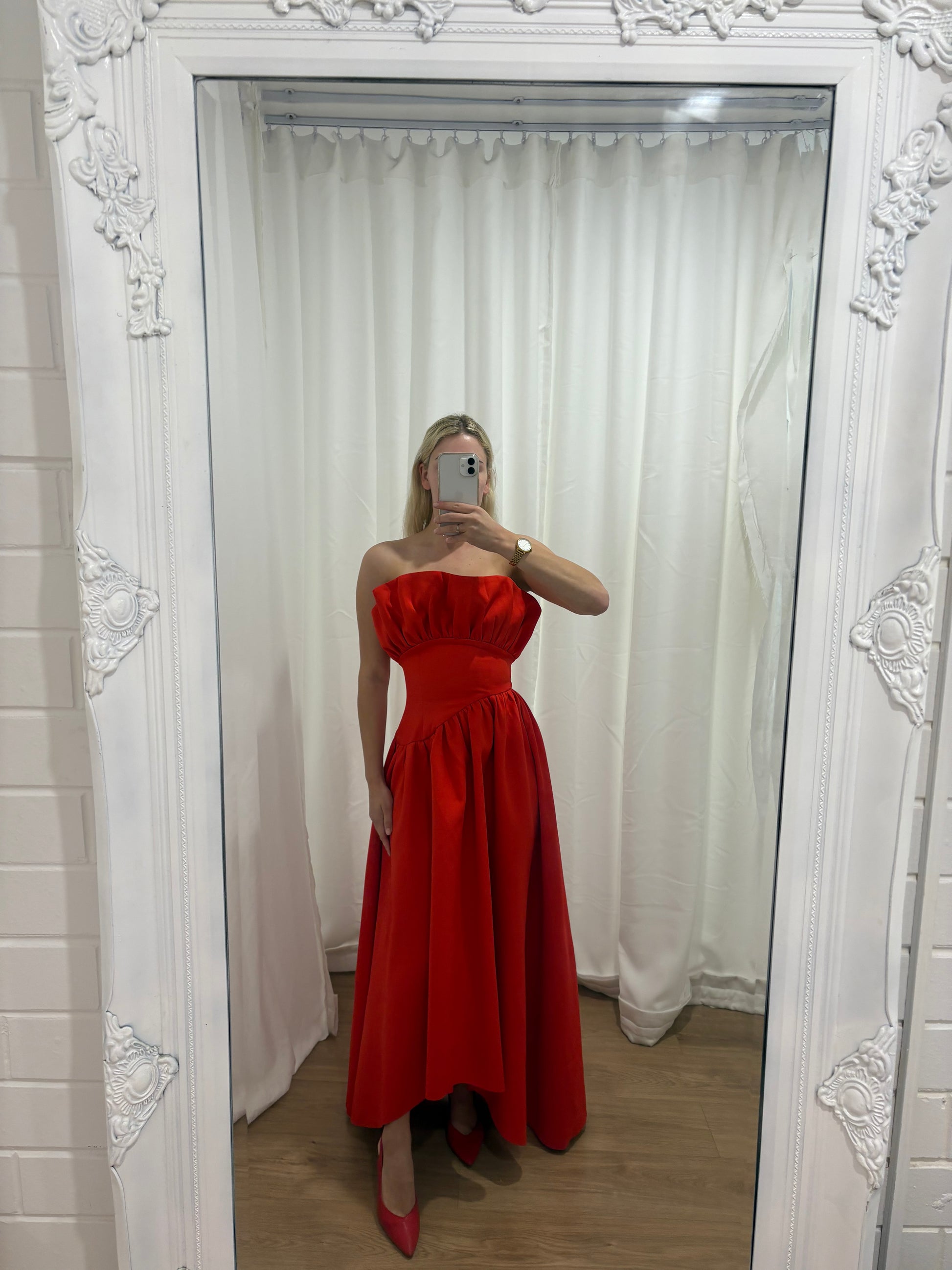 laurel dress in red Laurel Swing Dress, Red - Sale