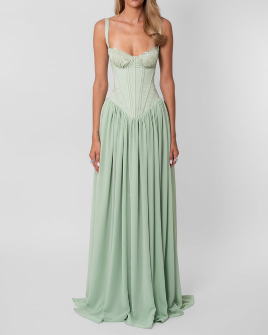 Fenity Elena Gown in Mint