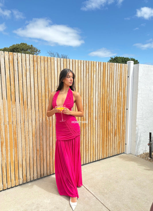 Christopher Esber ‘Orion’ Gown in Magenta