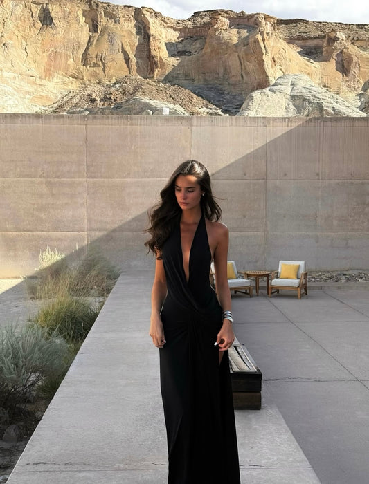 Natalie Rolt Winona Gown in Black