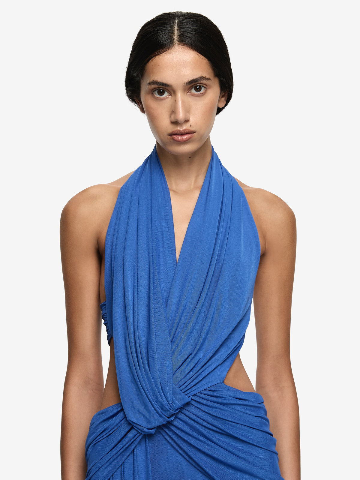 Bec & Bridge Charlize Halter Dress in Cobalt