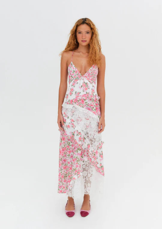 For Love & Lemons ‘Rosalyn’ Dress in Pink