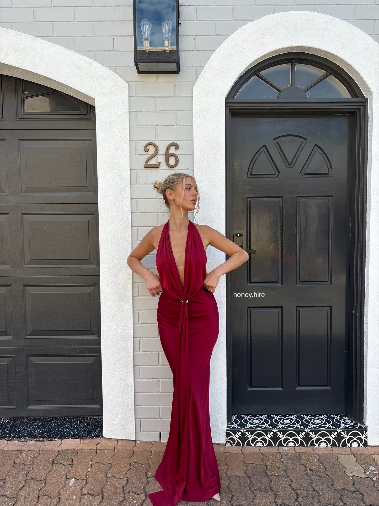 Misha Donna Satin Maxi