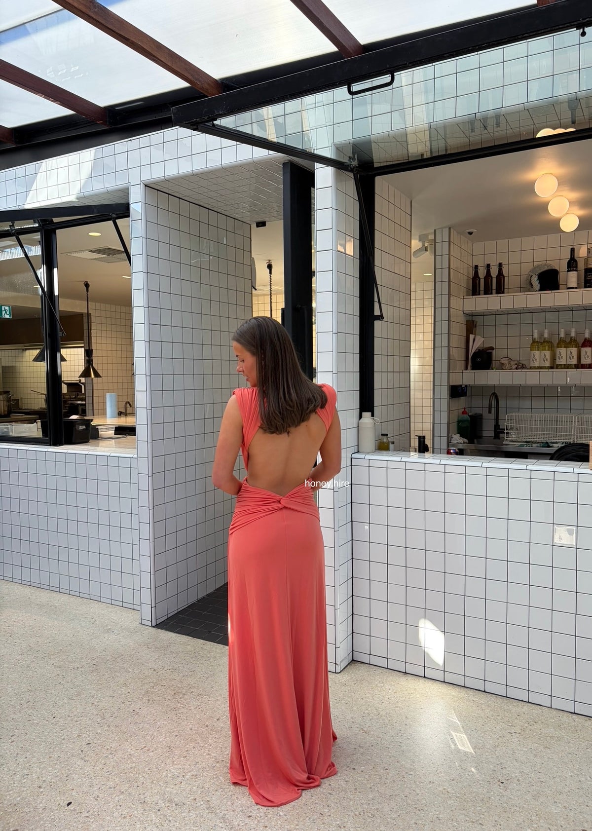Abyss By Abby Yasmina Dress in Peach