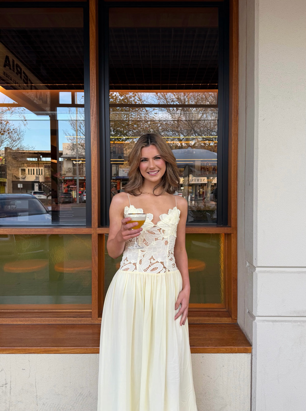 Hansen and Gretel Stephanie Maxi Dress in Butter