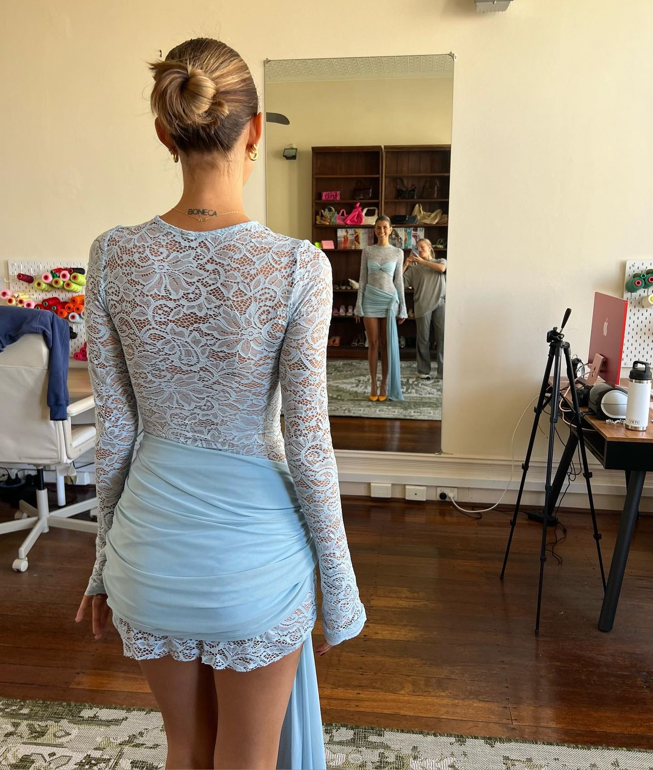 Deconduarte ‘Ortigia’ Dress in Blue