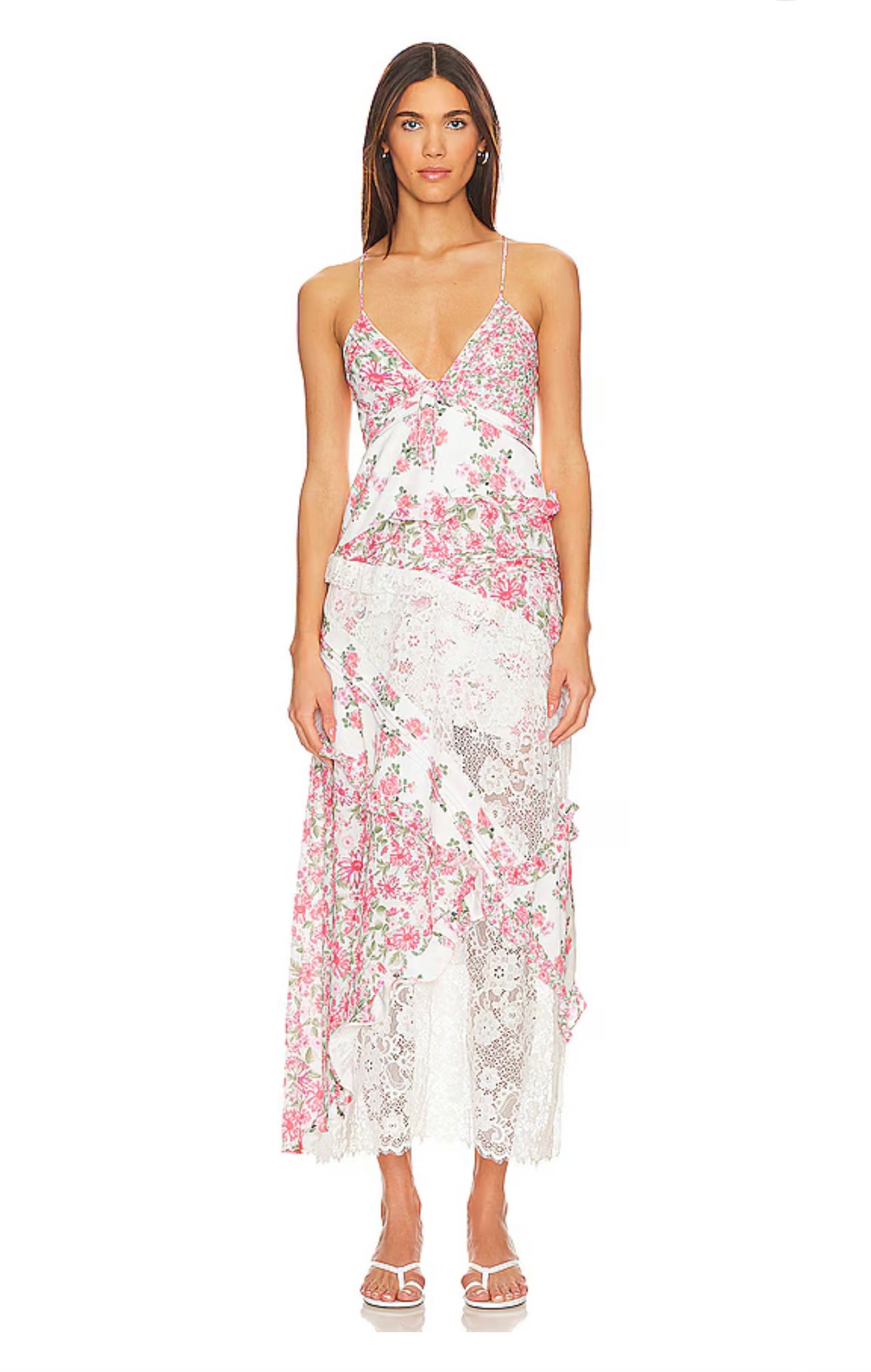 For Love & Lemons ‘Rosalyn’ Dress in Pink