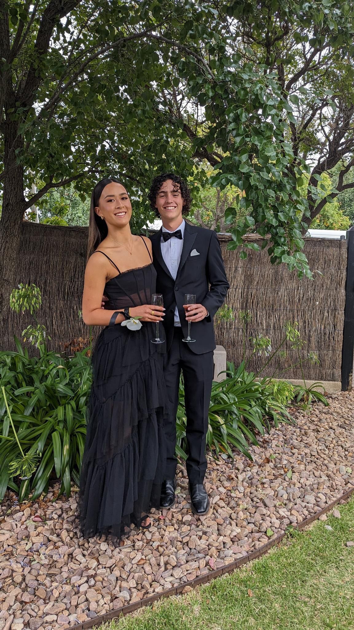BCBGMAXAZRIA 'Tulle' Gown