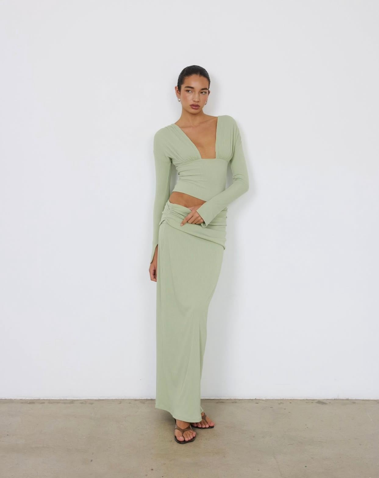 Benni Agnes Maxi in Pistachio