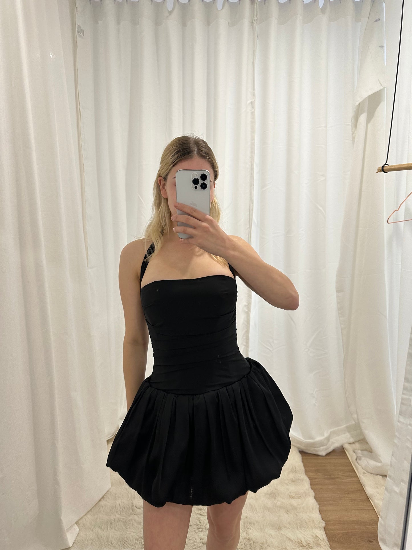 ‘Bubble Lace’ Mini In Black