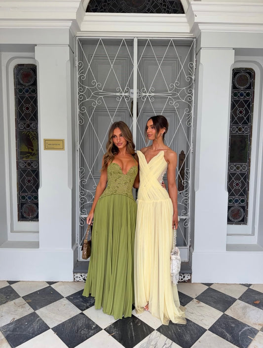 Oxa Couture Aurelia Gown in Yellow