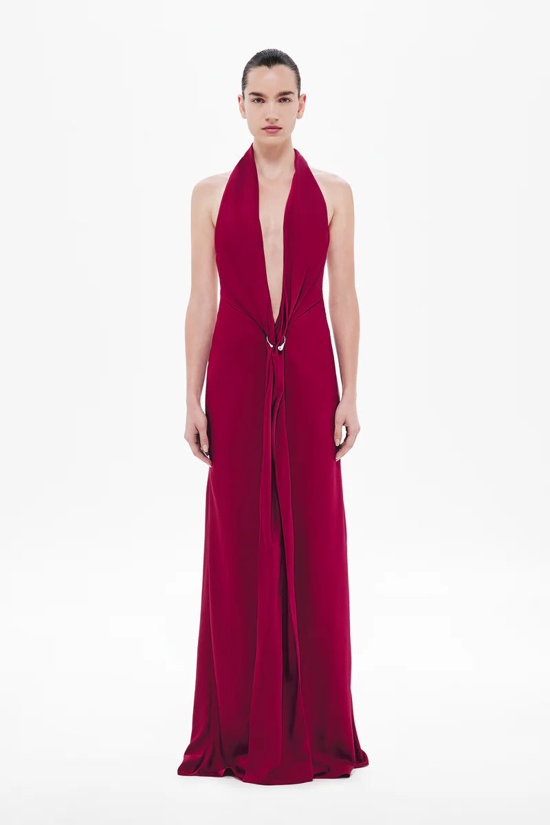 Misha Donna Satin Maxi