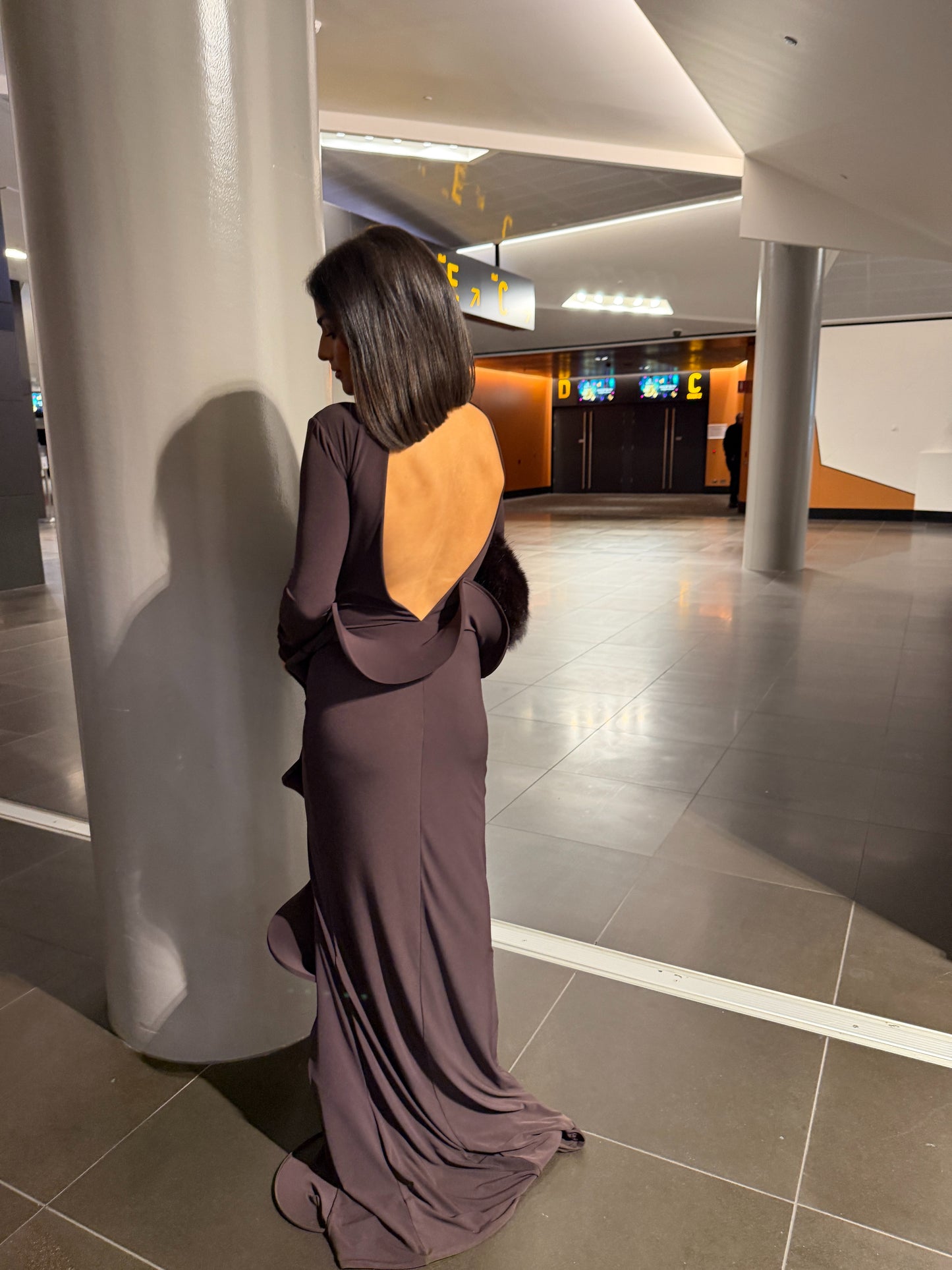 Effie Kats Orabella Gown in Truffle