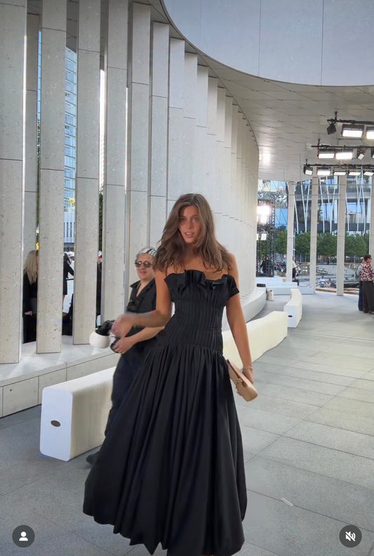 Aje Ivy Bubble Hem Gown