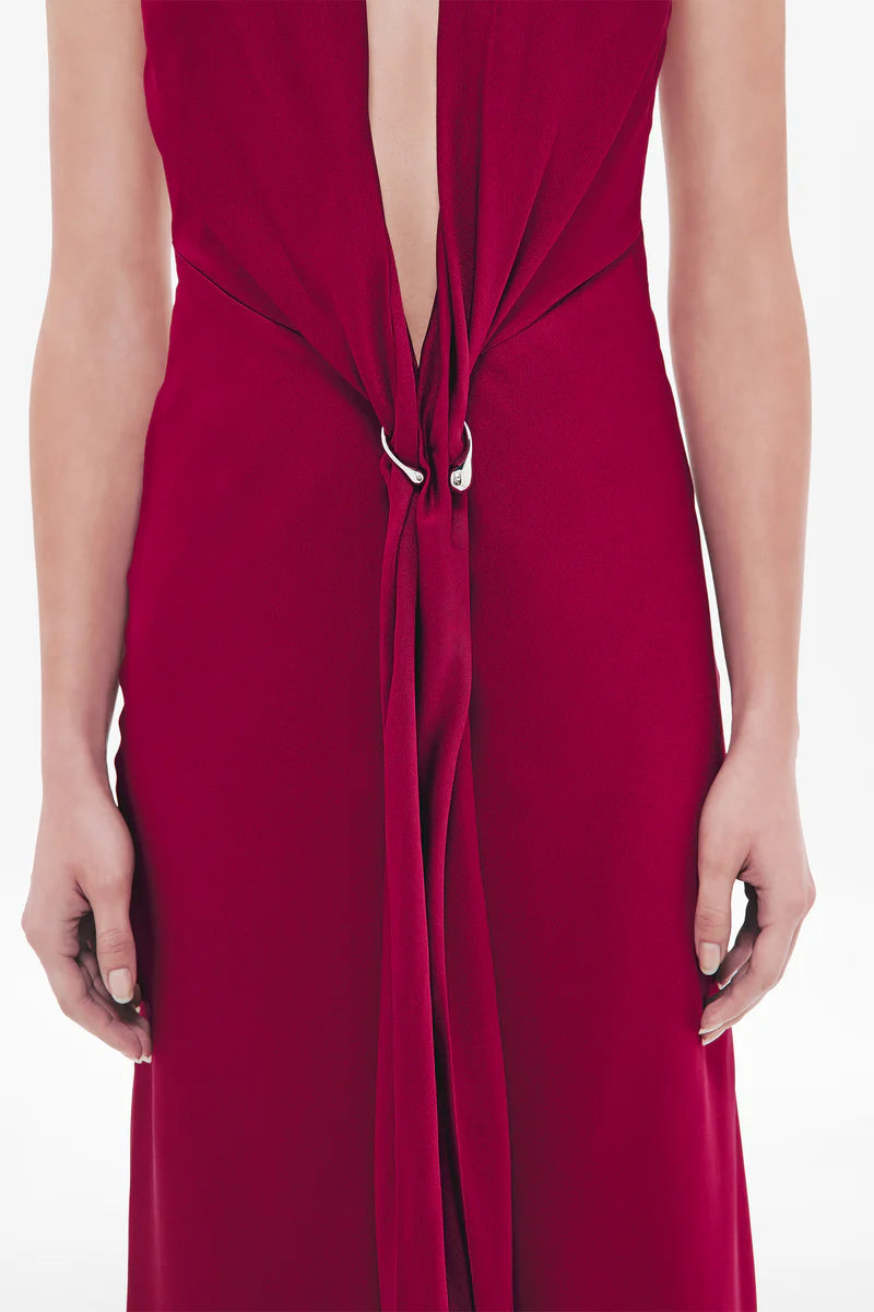 Misha Donna Satin Maxi
