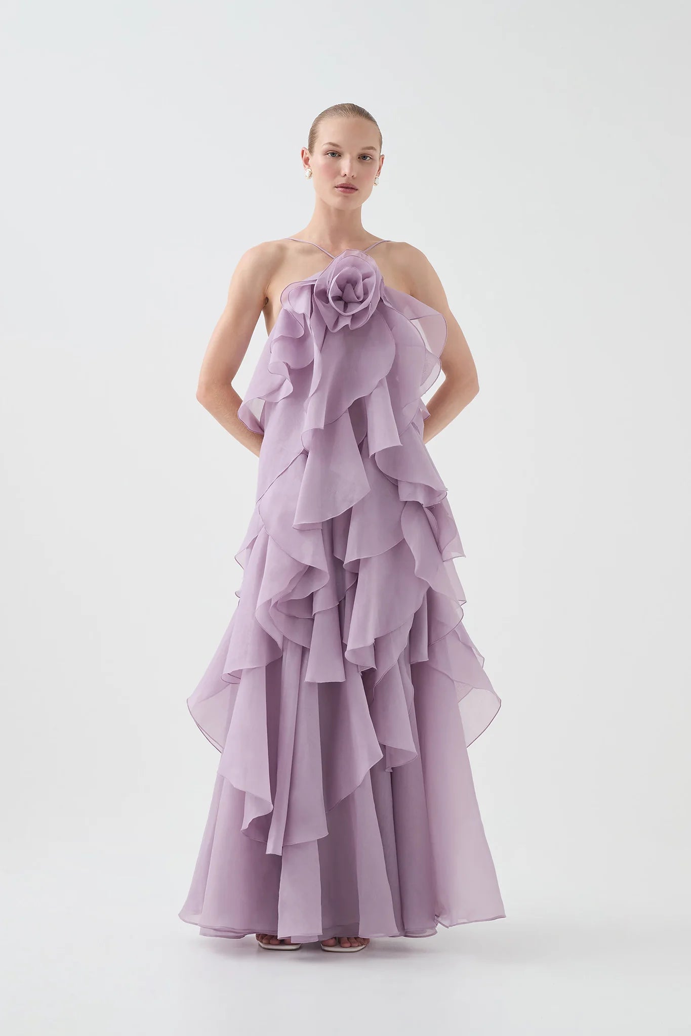 Aje Pandorea Layered Maxi in Lilac