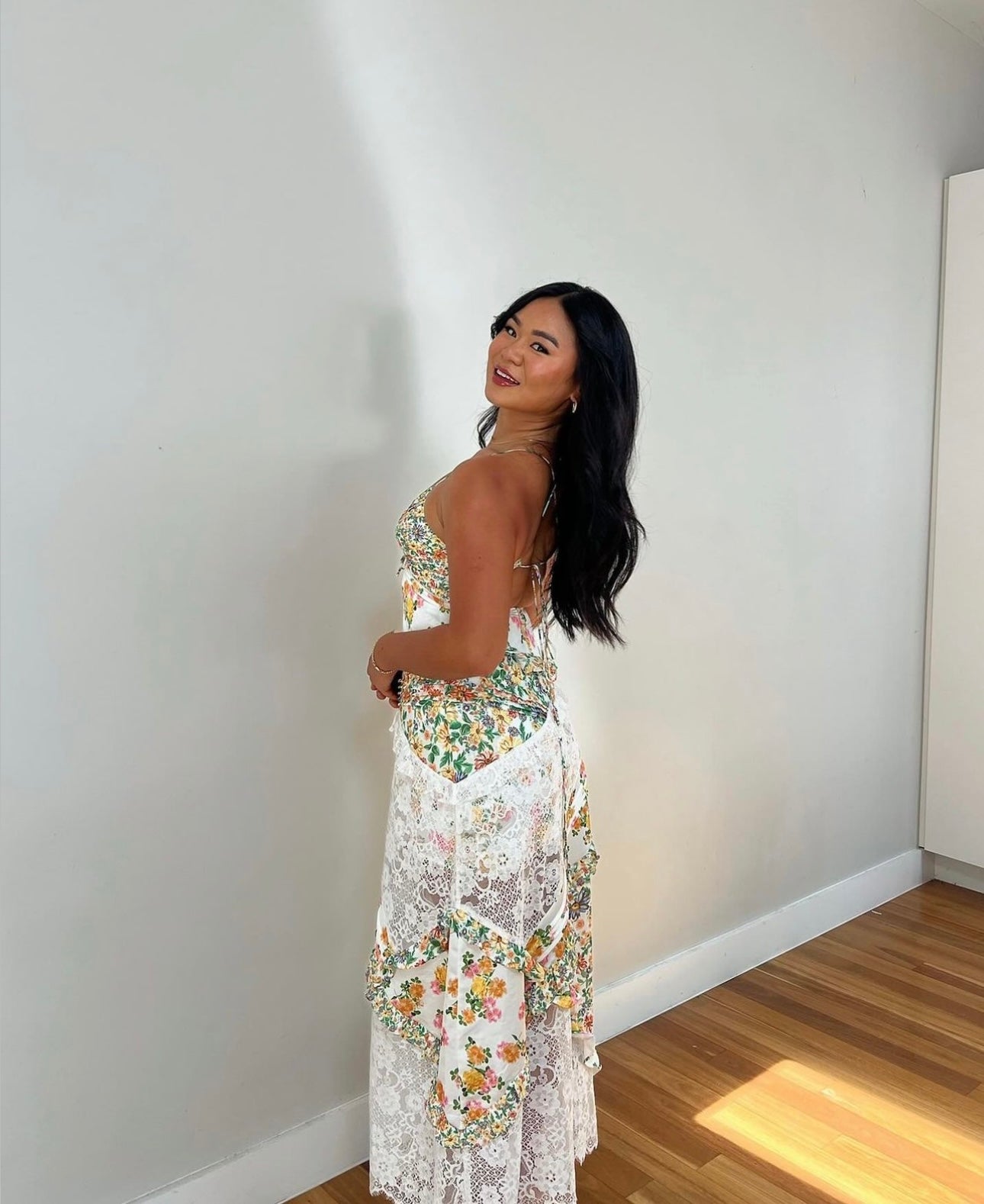 For love & lemons ‘Rosalyn’ Maxi in Green