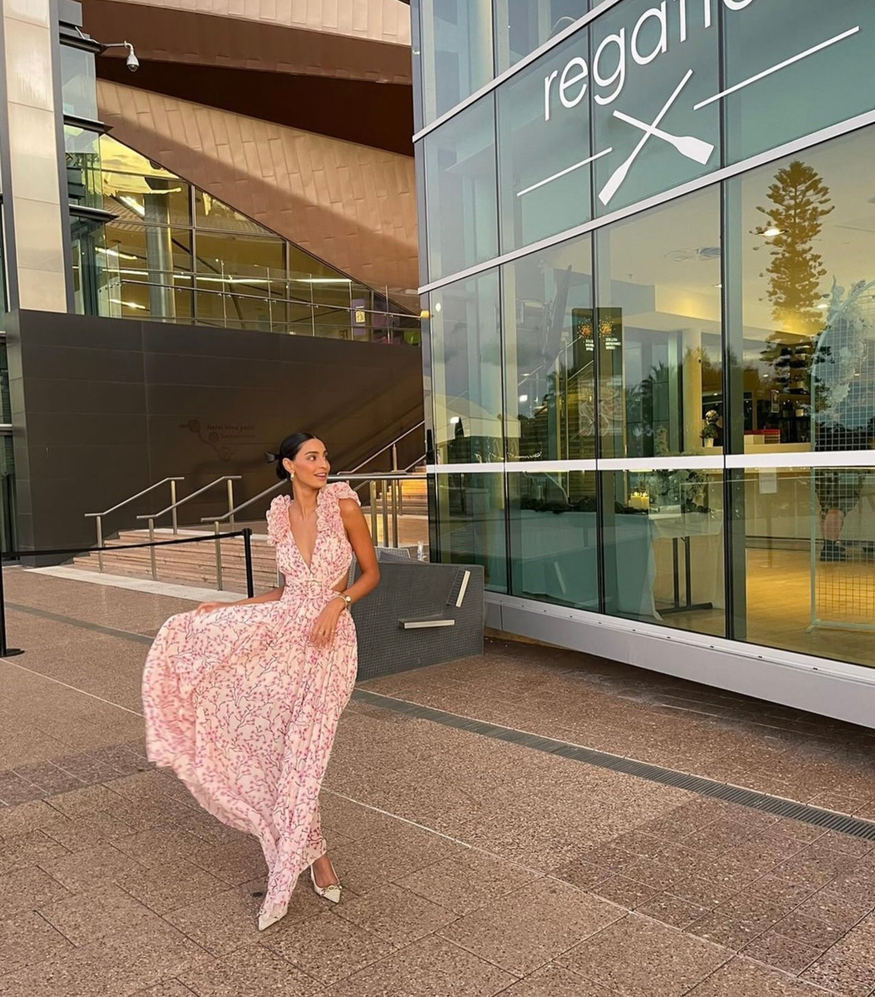 ‘Cassini’ Maxi in pink