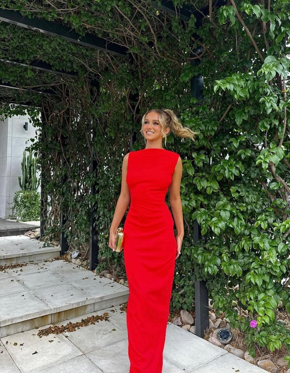 effie kats red dress Effie Kats Valencia Gown Cherry Red Hire Paloma Dress Hire