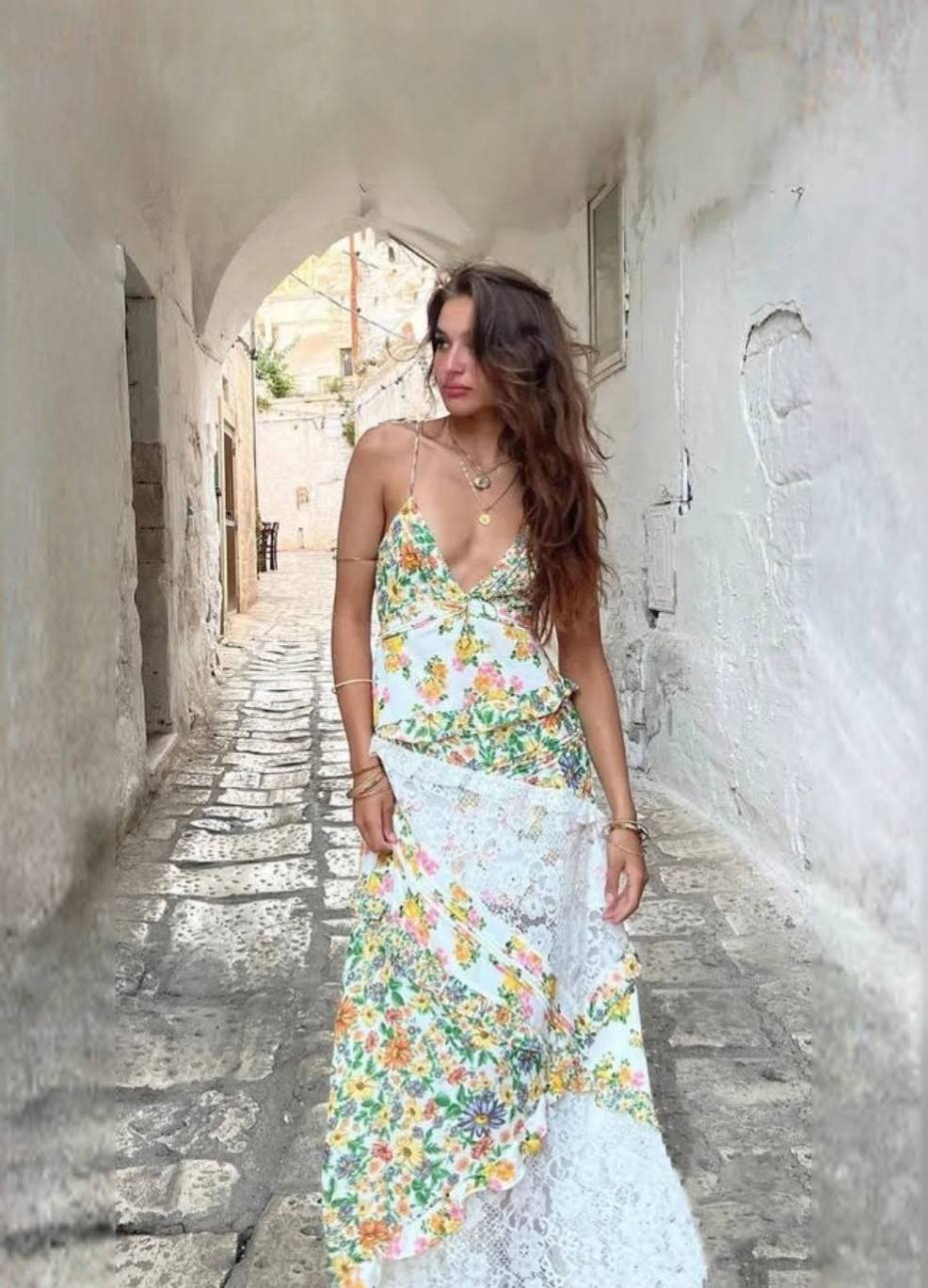 For love & lemons ‘Rosalyn’ Maxi in Green