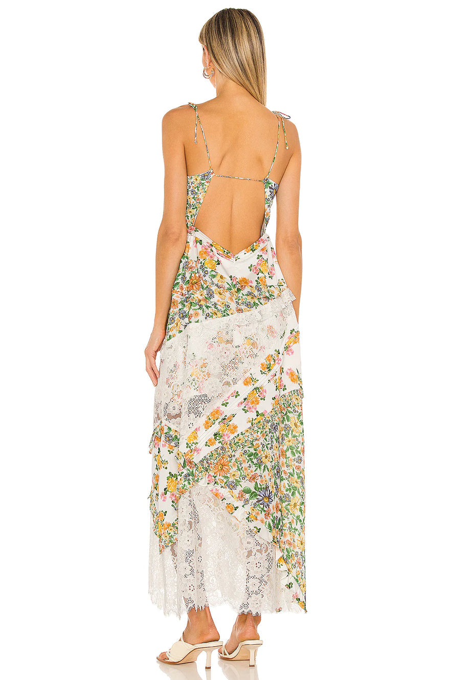 For love & lemons ‘Rosalyn’ Maxi in Green